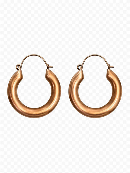 Vintage Copper Hoops