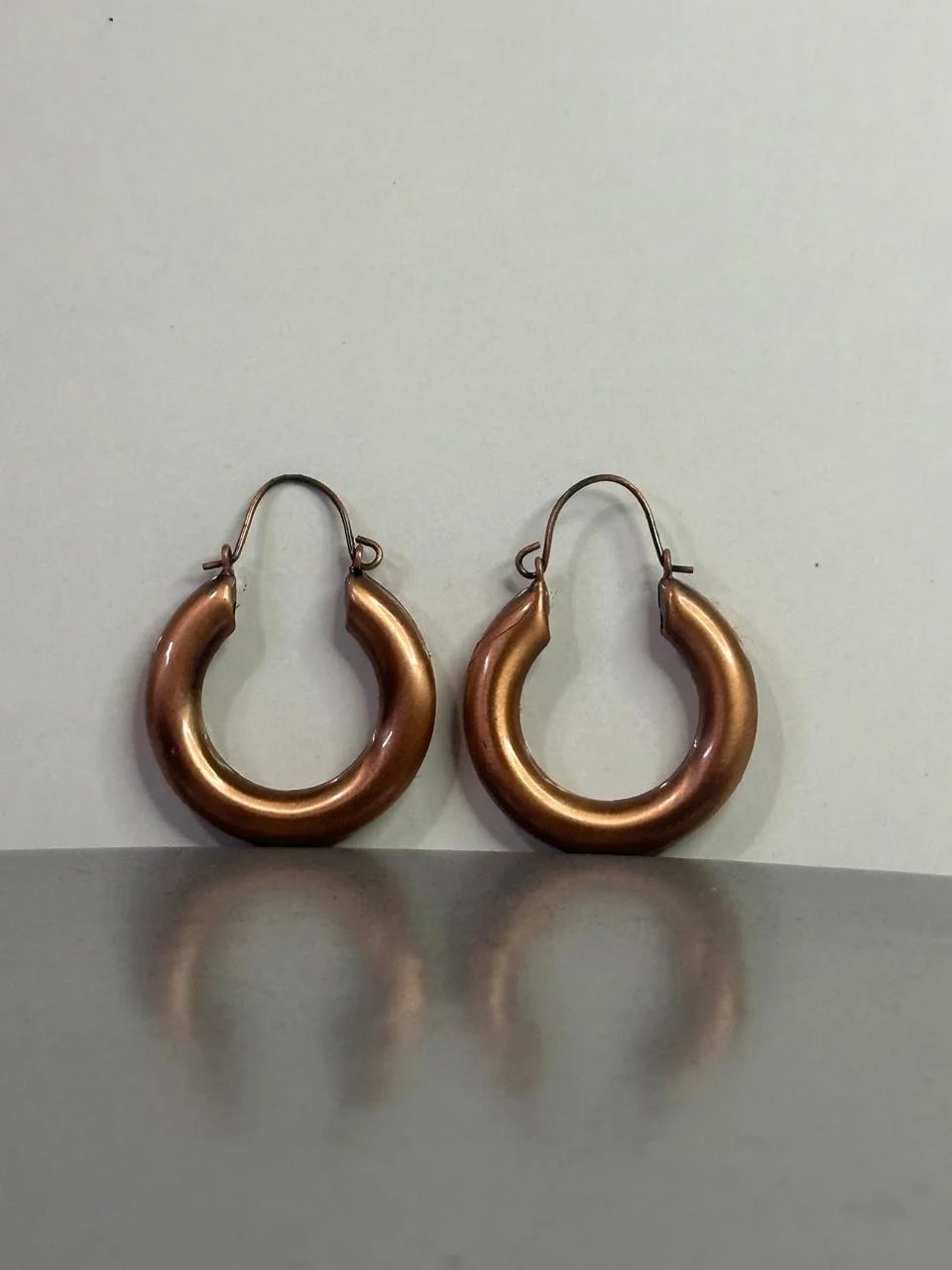 Vintage Copper Hoops